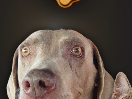 Lía, weimaraner de 11 años, inspiración de AMÜRA PET