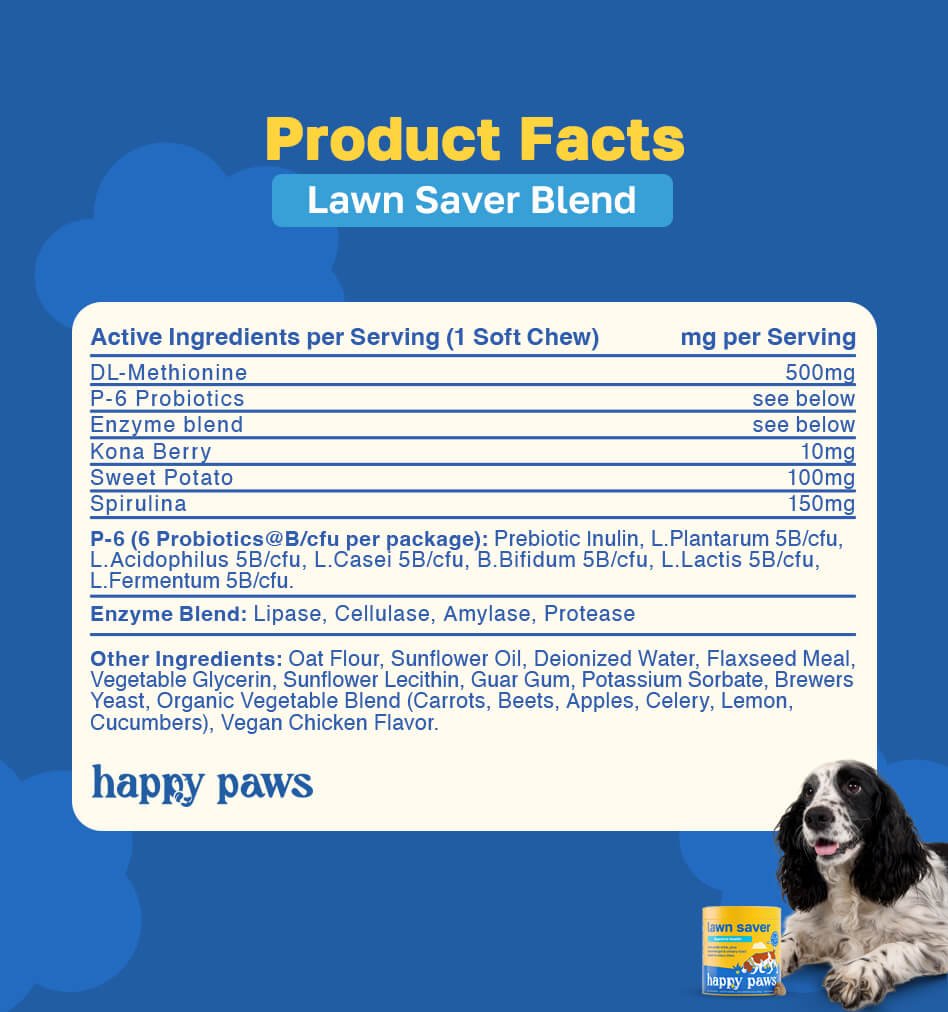 Ficha técnica (Product Facts) Happy Paws Lawn Saver